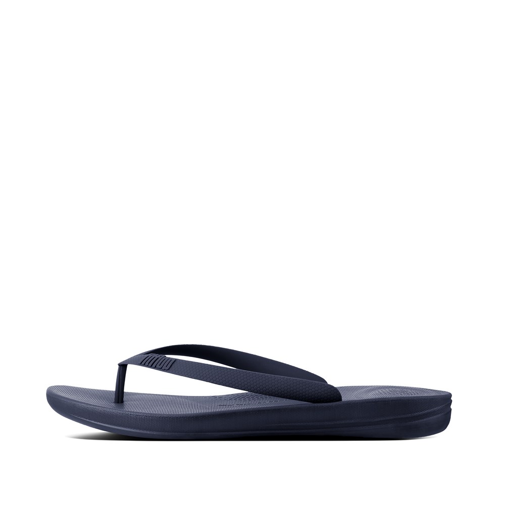 Fitflop Mens Flip-flops - Iqushion Ergonomic - Navy - 980-FVRNMU